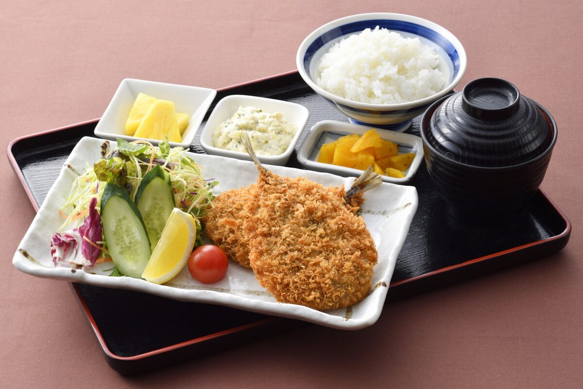アジフライ定食